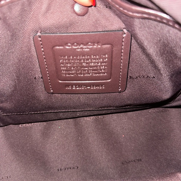 Coach Black Leather Shoulder Bag with Gold Accent - Picture 7 of 11